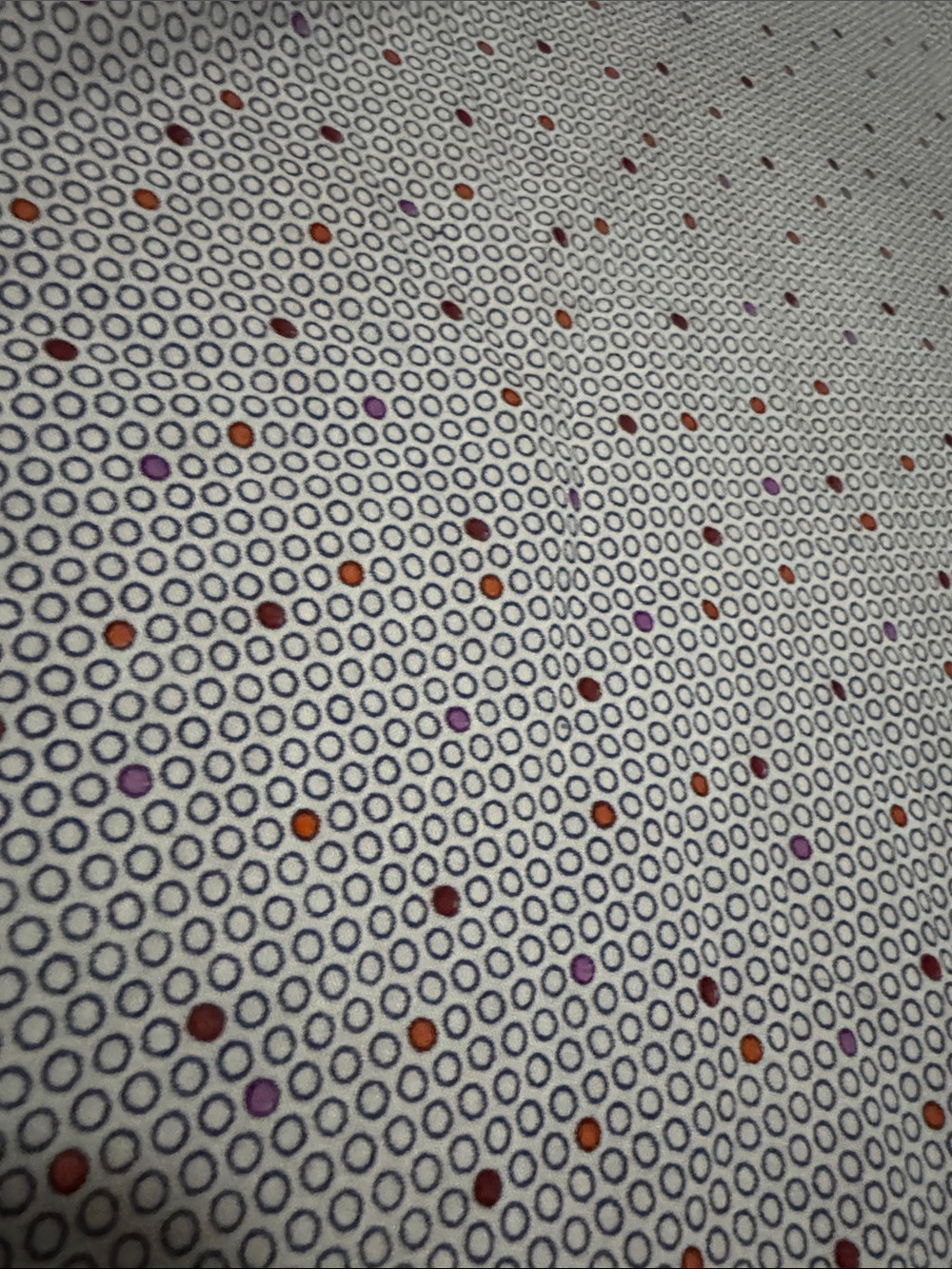 Vintage Cotton Scarf-White & Blue/Retro Dot Print-Square-EUC - Picture 12 of 14